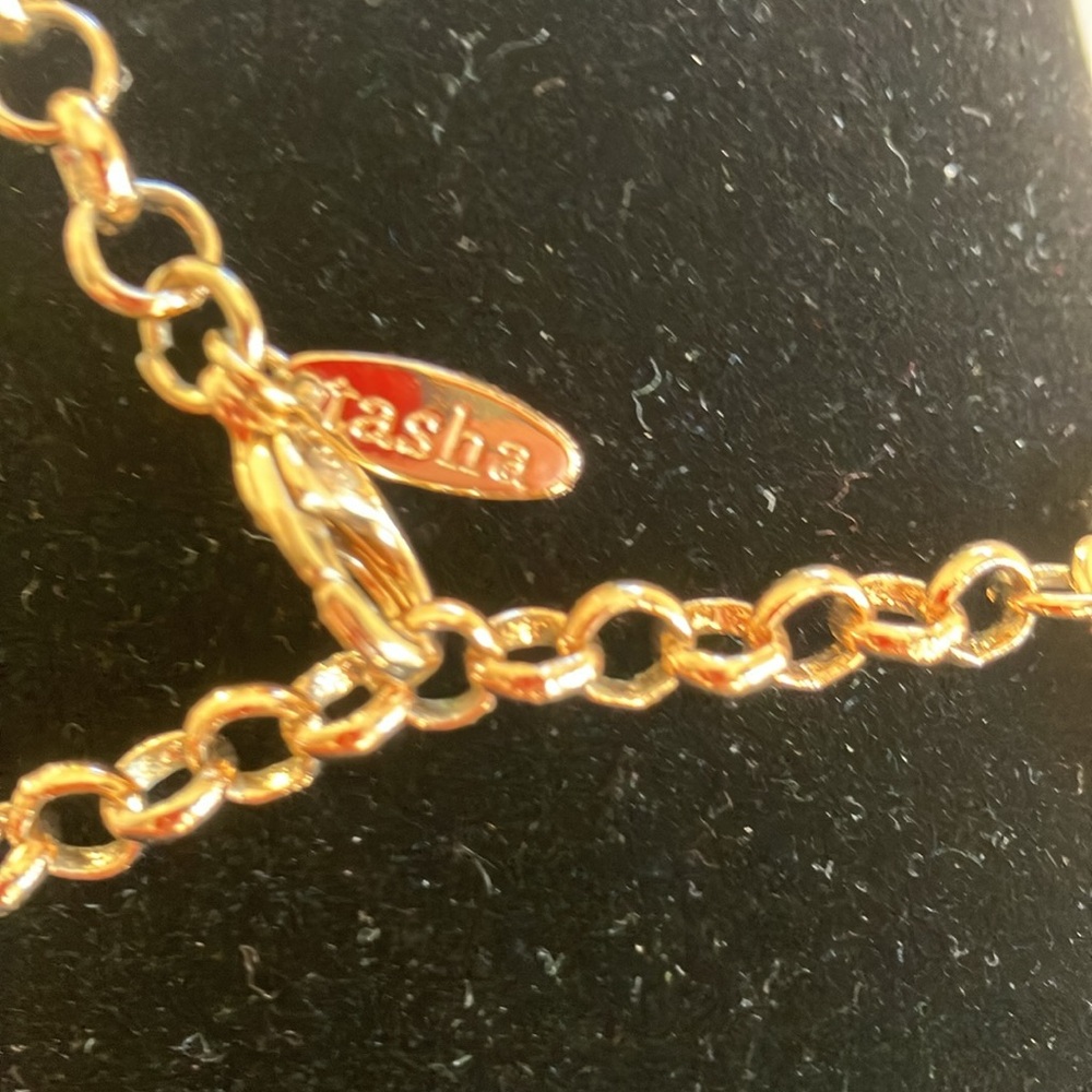 🧡Tasha Orange and Gold Stone Necklace🧡 - Picture 2 of 3